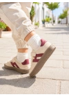 Unisex Çoçuk Süet Günlük Kullanım Cırtlı Sneakers