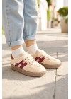 Unisex Çoçuk Süet Günlük Kullanım Cırtlı Sneakers