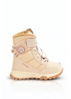 Dayanıklı, Su Geçirmez, Ortopedik, Cırtlı, Bej Kız Çocuk Kar Botu Ayakkabı