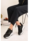 Kadın Siyah Sneaker Spor Ayakkabı