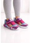 Kız Çocuk Spor Ayakkabı (Numara 22-25 IŞIKLI) – Renkli Taban, Anarok Taban, Şık ve Rahat