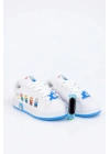 Labubu Baskılı Bağçıklı Kız Çocuk Spor Ayakkabı Sneaker(KOL SAATİ HEDİYELİ )