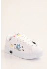 Labubu Baskılı Bağçıklı Kız Çocuk Spor Ayakkabı Sneaker(KOL SAATİ HEDİYELİ )