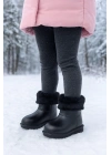Su Geçirmez İçi Kürklü Kız Çocuk Eva Yağmur Kar Botu