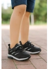 Unisex Çocuk Cırtlı Bağcıklı Sneaker Günlük Spor Ayakkabı
