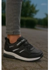 Unisex Çocuk Cırtlı Bağcıklı Sneaker Günlük Spor Ayakkabı