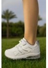 Unisex Çocuk Cırtlı Bağcıklı Sneaker Günlük Spor Ayakkabı
