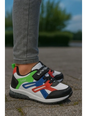 Unisex Çocuk Cırtlı Bağcıklı Sneaker Günlük Spor Ayakkabı