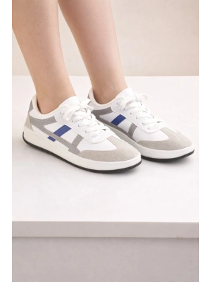 Unisex Günlük Spor Ayakkabı Bağcıklı Şerit Detaylı Sneaker