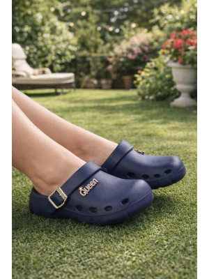 Kadın Delikli Konfor Sabo Terlik – Tokalı Bantlı