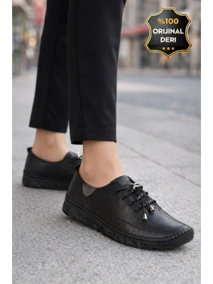 Ortopedik Taban Hakiki Deri Kadın Ayakkabı – Esnek ve Hafif