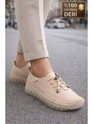 Ortopedik Taban Hakiki Deri Kadın Ayakkabı – Esnek ve Hafif