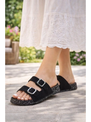 Kadın Çift Tokalı Terlik – Hafif ve Rahat