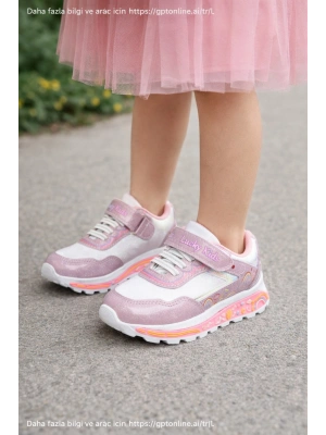 Kız Çocuk Desenli Simli Günlük Sneaker Ayakkabı