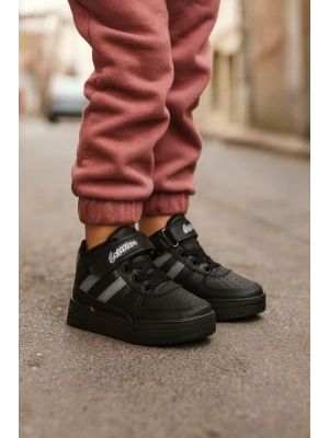 basket modeli yapışkanlı boğazlı unısex spor ayakkabı