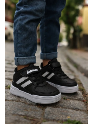 basket modeli yapışkanlı boğazlı unısex spor ayakkabı