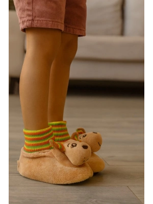 Çocuk Yumuşak Panduf ,Çocuk Ev ayakkabısı Çocuk Patik Hayvan Figürlü Panduf