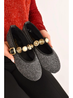 Kadın Günlük Babet Tokalı Ayarlanabilir Hafif Rahat Ayakkabı