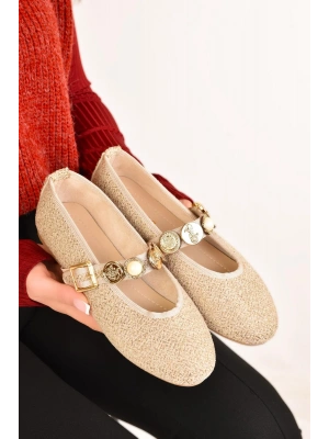 Kadın Günlük Babet Tokalı Ayarlanabilir Hafif Rahat Ayakkabı