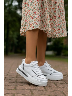 Kadın Günlük Yüksek Taşlı Taban Rahat Kalıp Yürüyüş ve Ortopedik Spor Ayakkabı