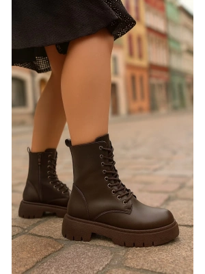 Kadın Postal Fermuarlı Kaymaz Taban Bot