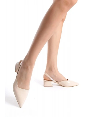 Kadın Sivri Burun Arkası Açık Klasik Topuklu Ayakkabı