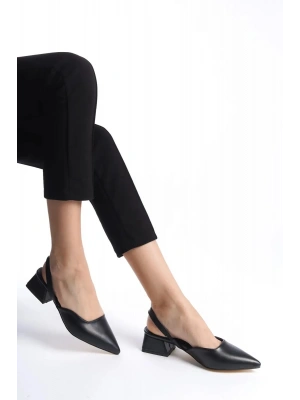 Kadın Sivri Burun Arkası Açık Klasik Topuklu Ayakkabı