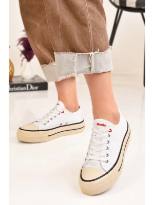 Kısa Keten Bağcıklı Spor Ayakkabı Sneaker