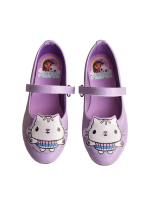 Kız Çocuk Gabby Dollhouse Baskılı Lila Babet Ayakkabı