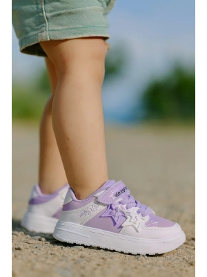 Kız Çocuk Yıldız Detaylı Sneaker Ayakkabı