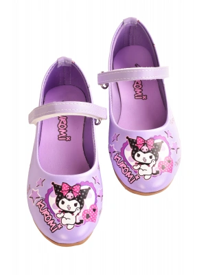 Kuromi Baskılı Kız Çocuk Babet Ayakkabı