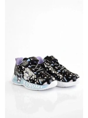 KUROMİ KIZ ÇOCUK SİYAH MAVİLİ HAFİF VE ESNEK GÜNLÜK SPOR AYAKKABI 26 İLE 30 NO ARASI IŞIKLIDIR