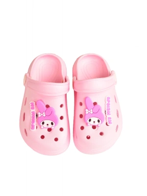 Kuromi My Melodi Kız Çocuk Kaymaz Taban Terlik Günlük Havuz Plaj Sandaleti