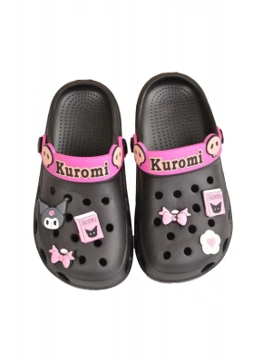 Kuromi My Melodi Kız Çocuk Kaymaz Taban Terlik Günlük Havuz Plaj Sandaleti