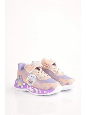 LABUBU KIZ ÇOCUK HAFİF VE ESNEK SPOR AYAKKABI 26 İLE 30 NO ARASI IŞIKLIDIR