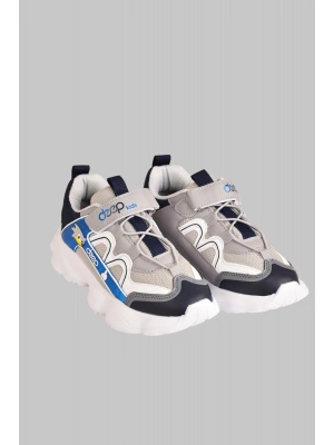 Lastik Bağcıklı Ortopedik Sararmaz Taban Ve Cırtlı Çocuk Sneaker Ayakkabı
