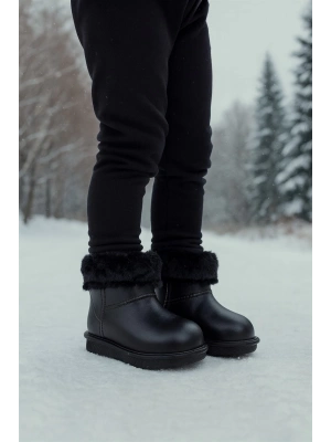 Su Geçirmez İçi Kürklü Kız Çocuk Eva Yağmur Kar Botu