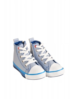 Unisex Çocuk Boğazlı Fermuarlı Hafif Anatomik Taban Cilt Spor Ayakkabı