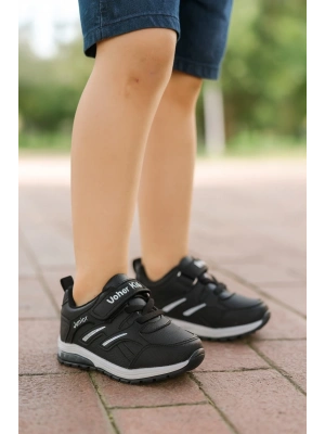 Unisex Çocuk Cırtlı Bağcıklı Sneaker Günlük Spor Ayakkabı
