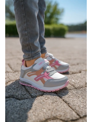 Unisex Çocuk Cırtlı Bağcıklı Sneaker Günlük Spor Ayakkabı