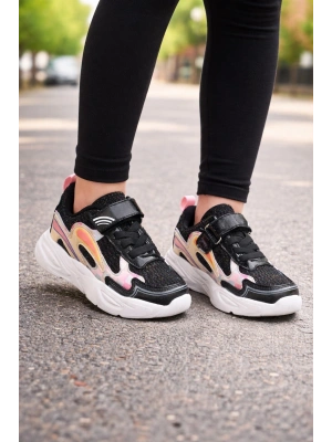 Unisex Çoçuk Konfor Taban Cırt Cırtlı Spor Ayakkabı