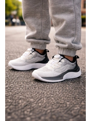 Unisex Çocuk Spor Ayakkabı – Örgü Fileli, Otomatik Bağcıklı, Renk Geçişli Taban