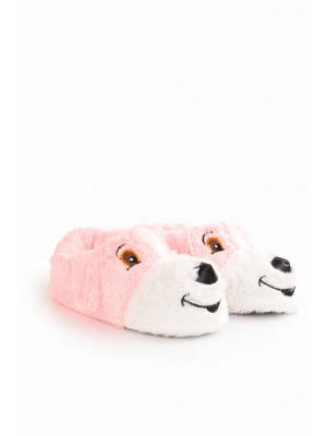 Unisex Yetişkin Köpek Figürlü Peluş Panduf Ev Pandufu Ev Botu