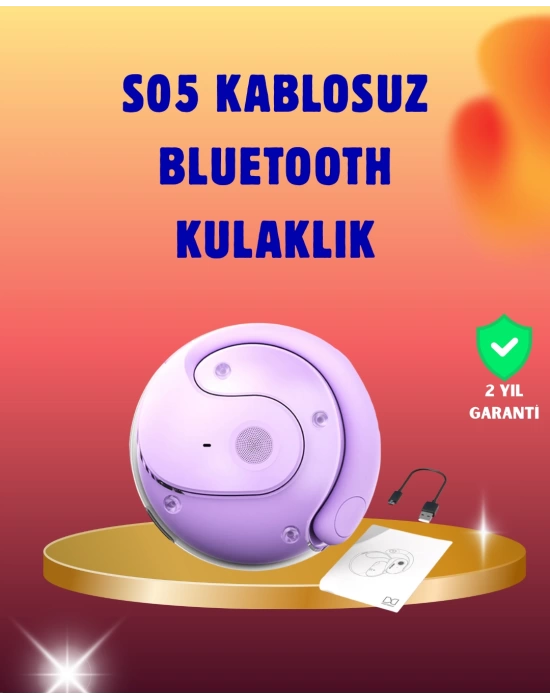 . S05 Hafif Spor Kulaklık – PC + ABS Malzeme ile Baskısız Kullanım