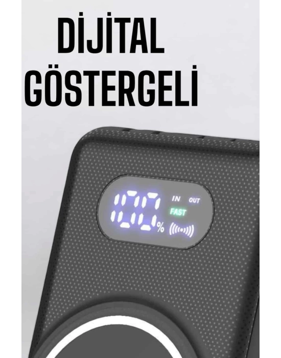 10.000 Mah Powerbank 4 Portlu Hızlı Şarj Dijital Göstergeli