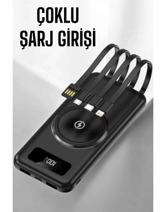 10.000 Mah Powerbank 4 Portlu Hızlı Şarj Dijital Göstergeli