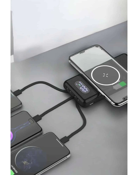 10.000 Mah Powerbank 4 Portlu Hızlı Şarj Dijital Göstergeli