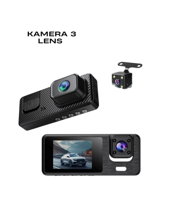 1080P 3 Kameralı Araç DVR -Q301