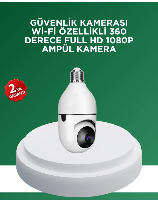 1080P Gece Görüşlü Ampul Güvenlik Kamerası – Kablolu ve Kablosuz Seçenekli