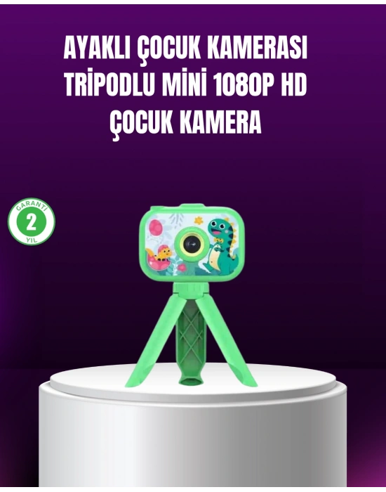 1080P HD Çocuk Vlog Kamerası – Tripod ve Eğitici Oyunlarl